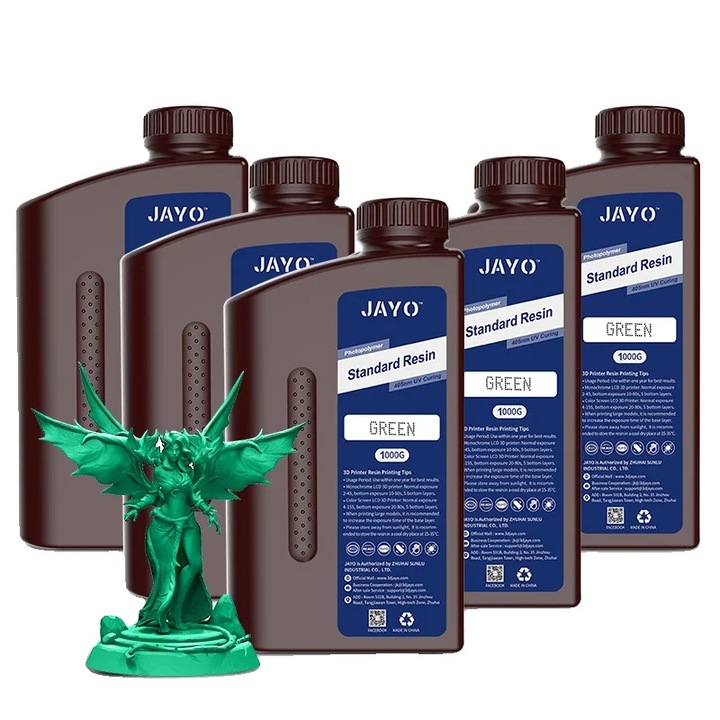 Fényre keményedő gyanta, standard, zöld, 5 kg, nagy pontosságú, gyorsan kötő