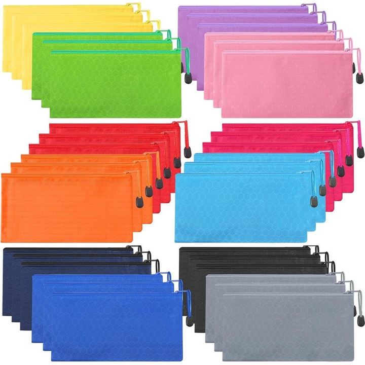 36 darabos cipzáras tolltartó készlet, Jeffouoo, többszínű, 23.5x11.5cm