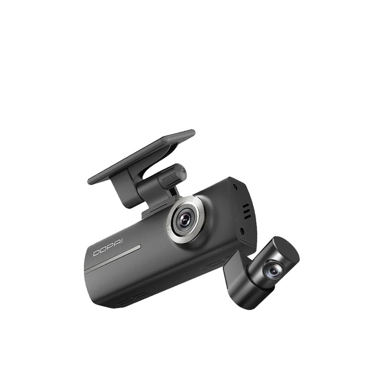 Camera auto DVR, N1 Dual, sistem cu doua camere, tehnologie de noapte, 2340x1296, 135°x125°