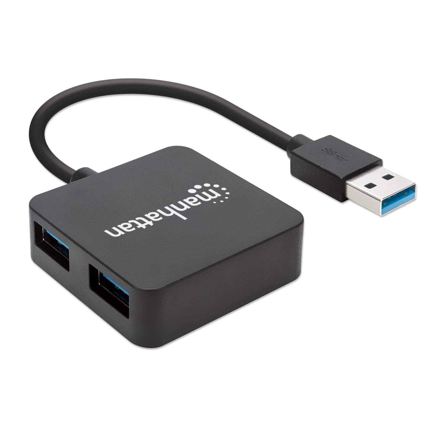 USB Хъб MANHATTAN 162296, SuperSpeed USB 3.0, 4-портов - EMAG.bg