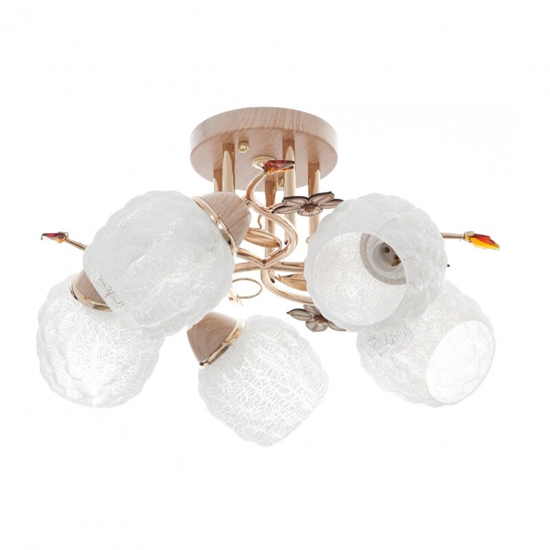 Candelabru Albany, Auriu, 5Xe27, El 1284/5 gd