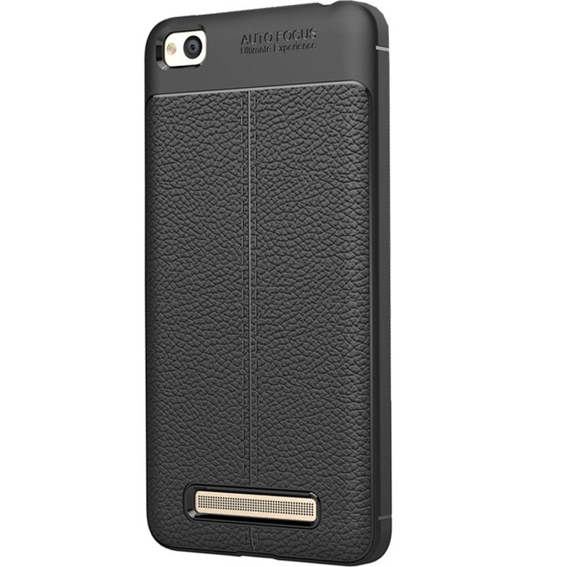 Husa de protectie Leather pentru Xiaomi Redmi 4A, Negru
