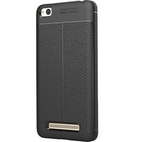 Husa de protectie Leather pentru Xiaomi Redmi 4A, Negru