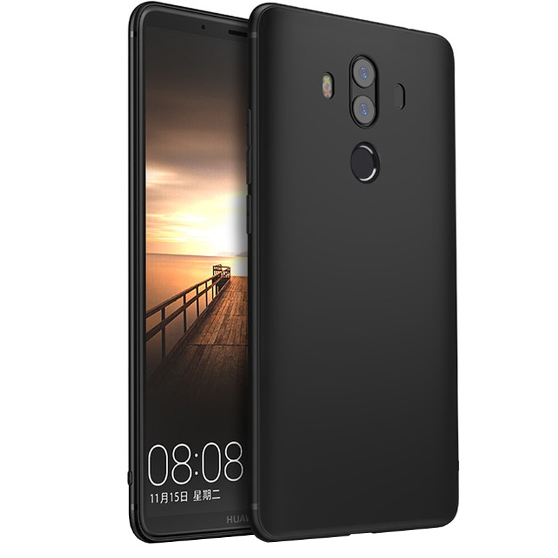 Husa de protectie silicon slim PROTECTS pentru Huawei Mate 10, Negru
