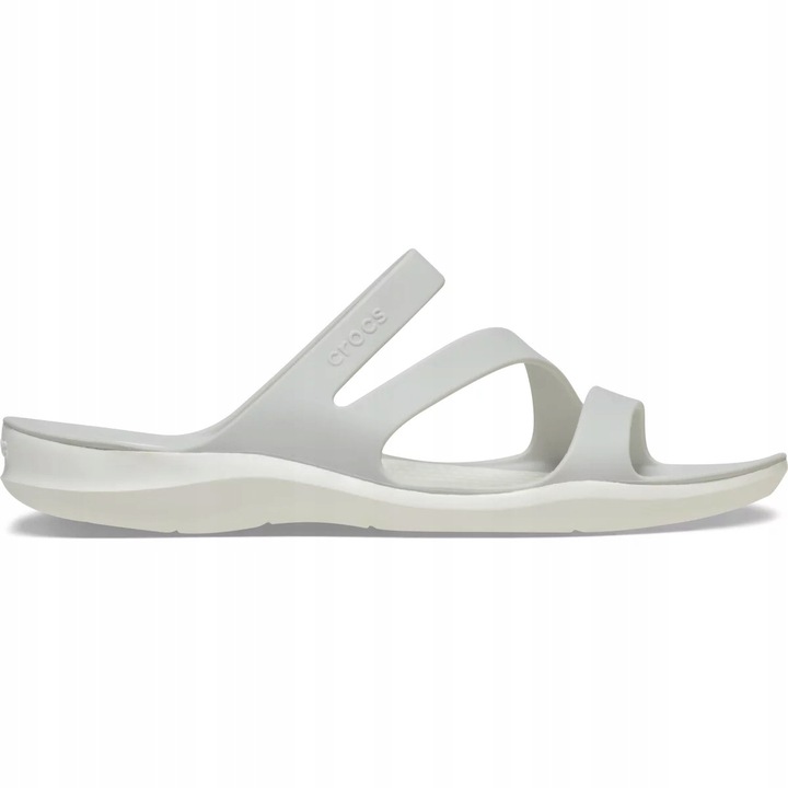 Crocs, Saboti Femei Spuma Croslite, Swiftwater 203998 Sandal, Gri, 34-35 EU