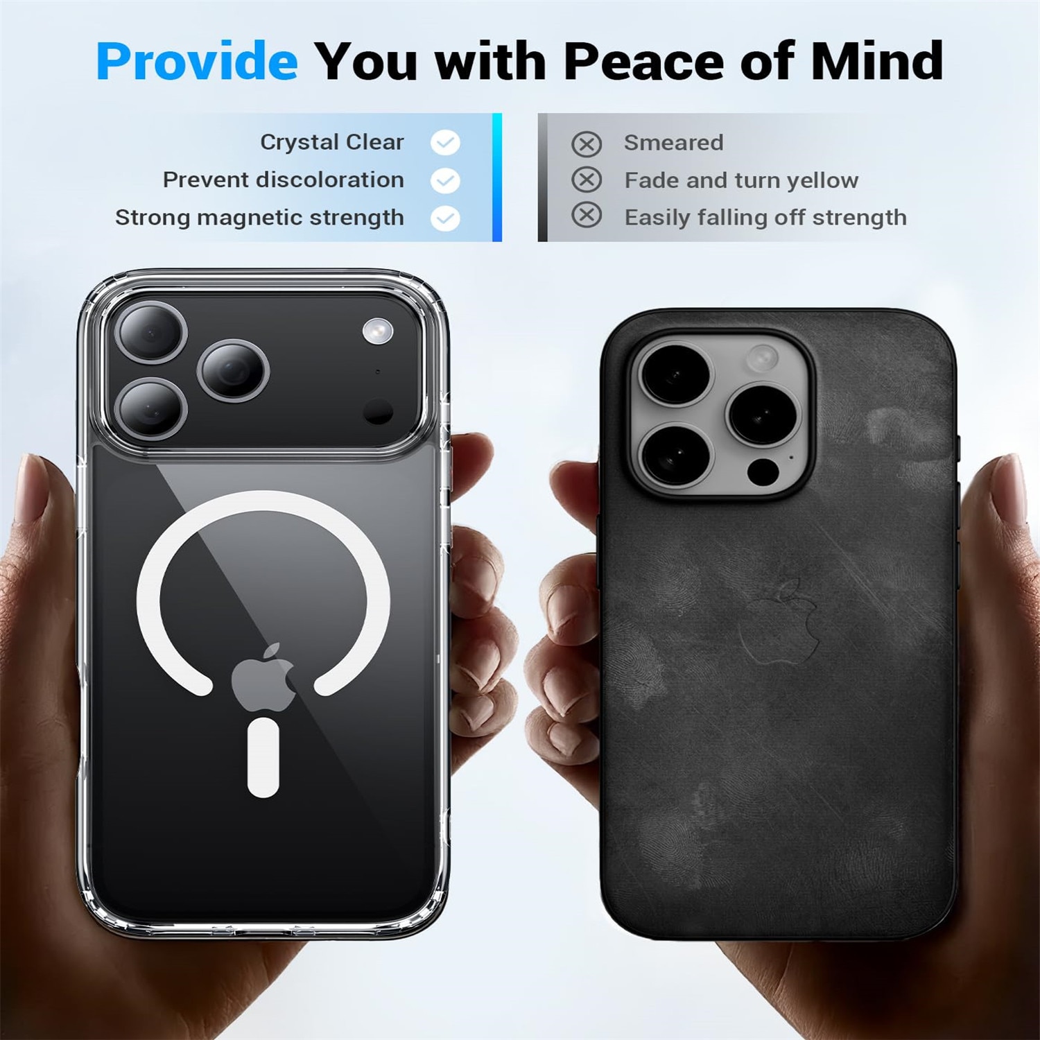 Husa Transparenta MagSafe, AEWOYAD®, Anti-Shock, Rezistent la caderi, Incarcare Wireless, Compatibila cu Apple iPhone 17 Pro