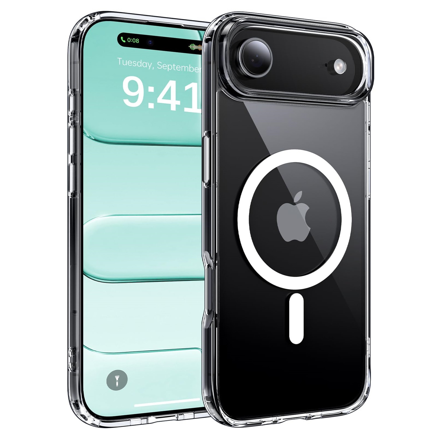Husa Transparenta MagSafe, AEWOYAD®, Anti-Shock, Rezistent la caderi, Incarcare Wireless, Compatibila cu Apple iPhone 17 Air
