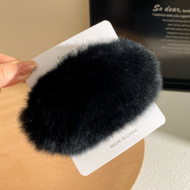 Щипка за коса KENSUI, щипка за коса тип „заек“, 11см, черна