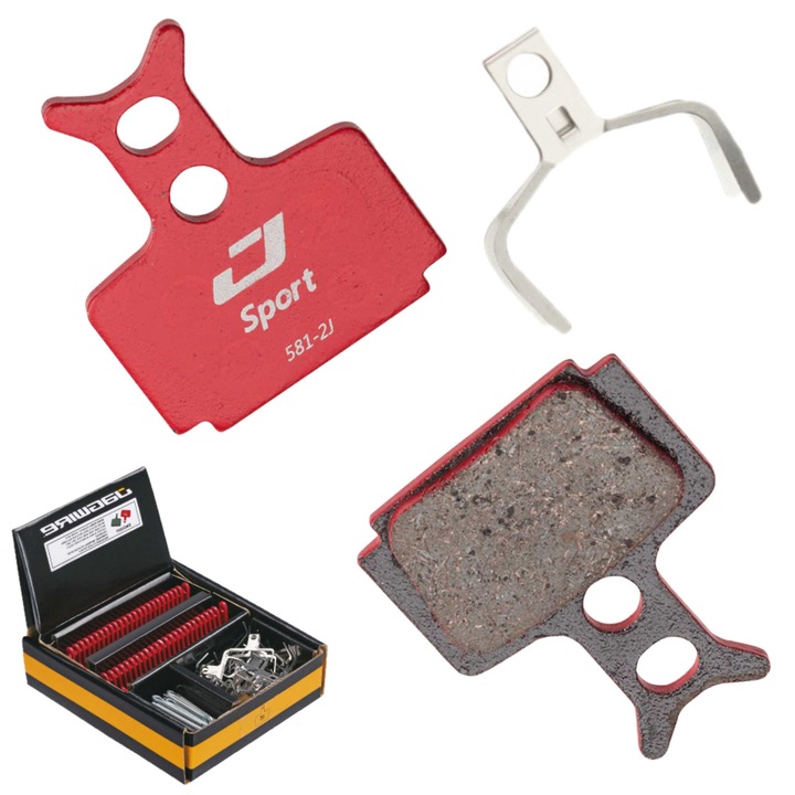 Накладки за спирачки JAGWIRE Mountain Sport DCA080, полуметални, за спирачки Formula, комплект 1 чифт, употреба Enduro/MTB