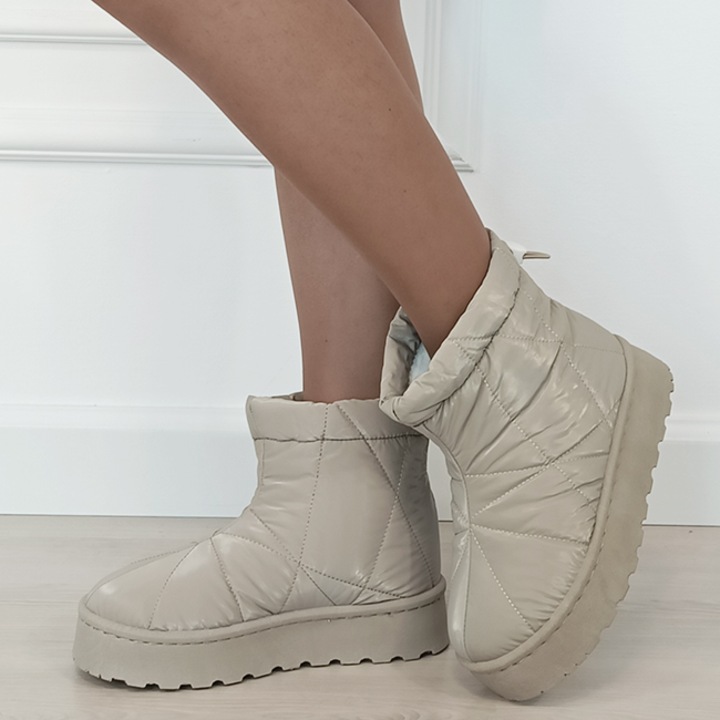 Светло каки водоустойчиви ботуши B-DAV8651 112 11067, Каки