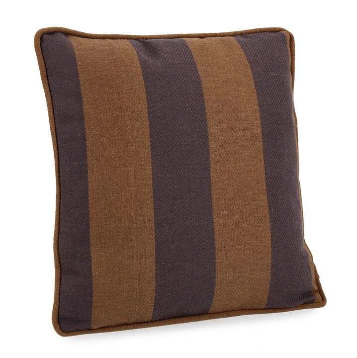 Set 2 perne decorative textil violet maro Kenny 43x43 cm