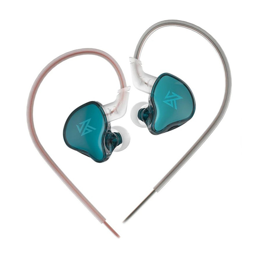 Casti audio KZ Acoustics EDCX, in-ear, 10mm, cyan