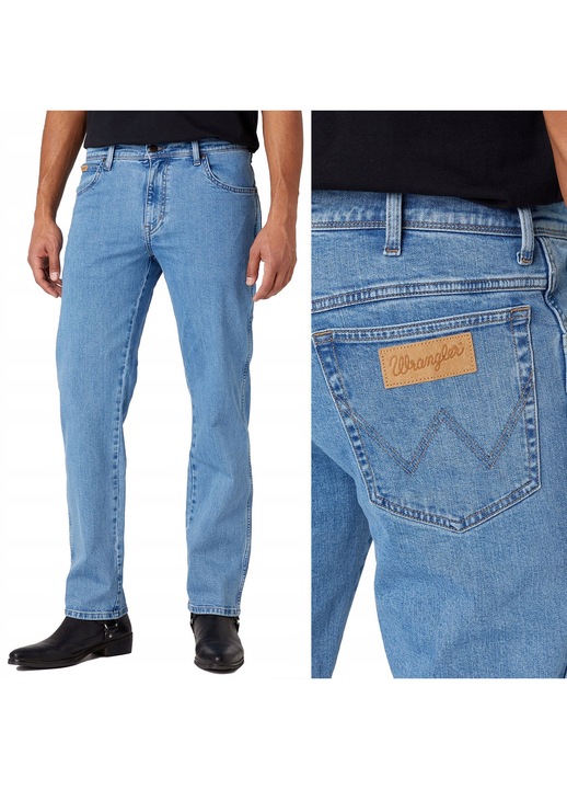 Blugi bărbați Wrangler Texas 821, albastru, Albastru