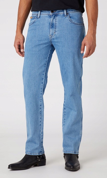 Blugi barbatesti Wrangler Texas, bumbac/elastan, albastru