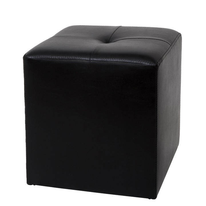 Taburet Cool - imitatie piele negru - 21901