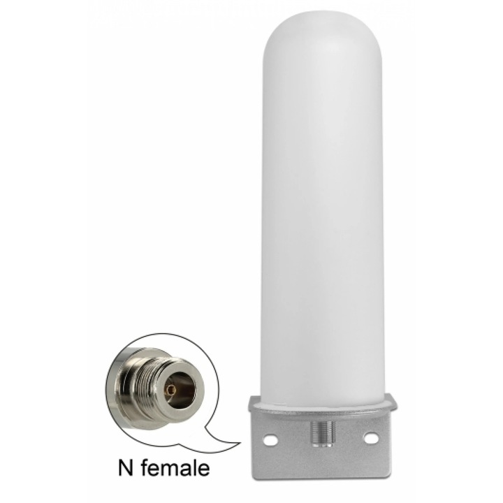 LTE (Lora) антена N жак 4 - 6 dBi 22 см всепосочна фиксирана външна, Delock 12571