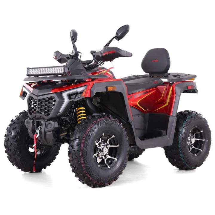 ATV ASIX Tytan 200cc, roti 10 inch, 1+1 viteze, rosu/galben, 1810x1020x530mm
