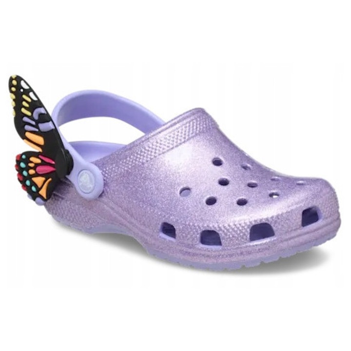 Crocs, Gyermek Croslite Hab Klumpa, Classic Iam Butterfly 210018 Clog, Lila, Lila, 27-28 EU