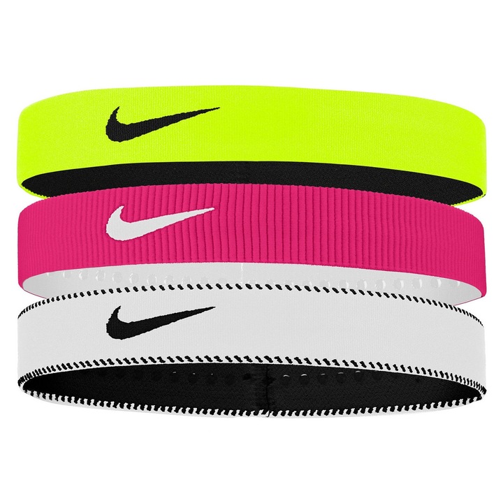 3 db Nike sport fejpánt készlet, többszínű, univerzális méret