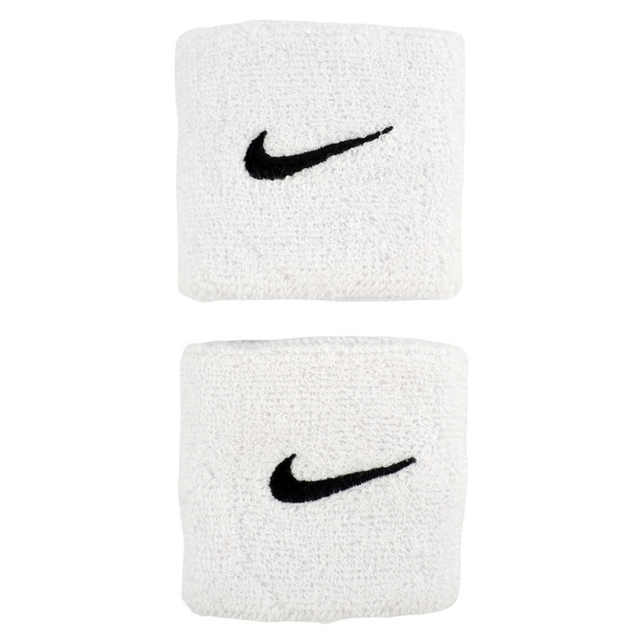 Nike csuklószorítók, 2 darabos készlet, nedvszívó anyag, fehér, univerzális méret