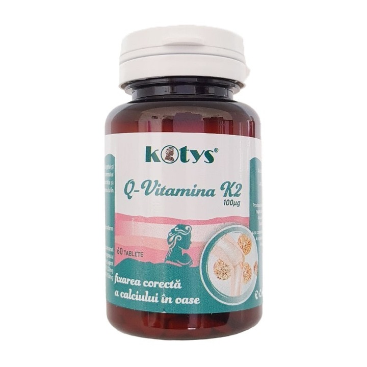 Vitamina K2, Kotys, 60 tablete, 100 µg