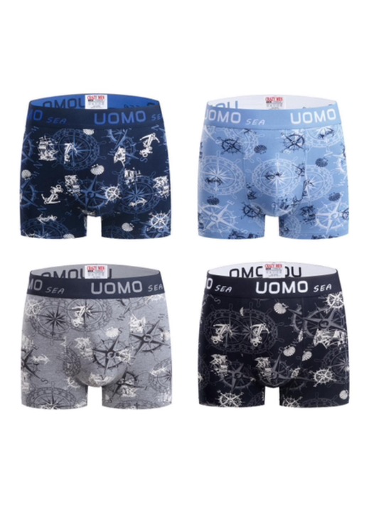 Set barbati BOXER 4 buc. Colorat UOMO 2809 (XXXL)