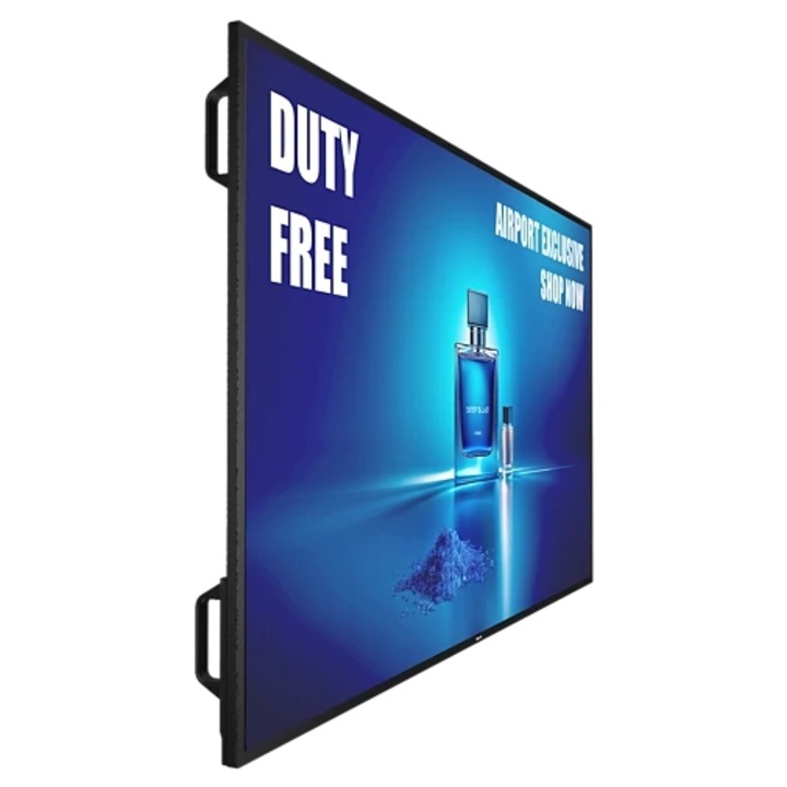 Philips 54,6" 55BDL6017P professzionális VA LED kijelző, UHD 3840 x 2160, DVI, HDMI, DisplayPort, fekete hangszórók