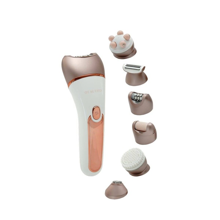 Epilator BEAUTIFLY Beauty Silk 5 in 1 Epilare Ras Masaj Exfoliere Pila