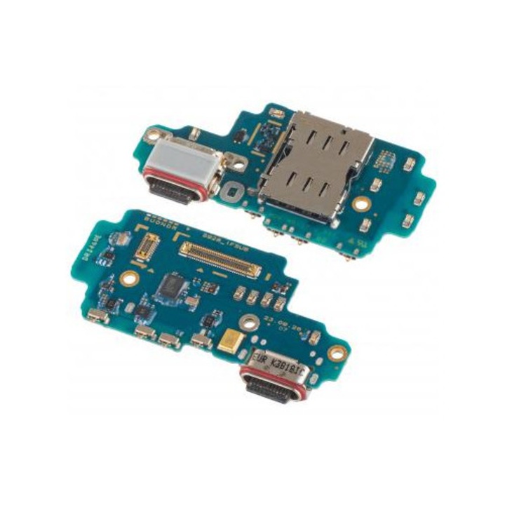 Placa cu Conector Incarcare - Microfon - Modul Cititor SIM pentru Samsung Galaxy S24 Ultra S928, Service Pack, Bulk
