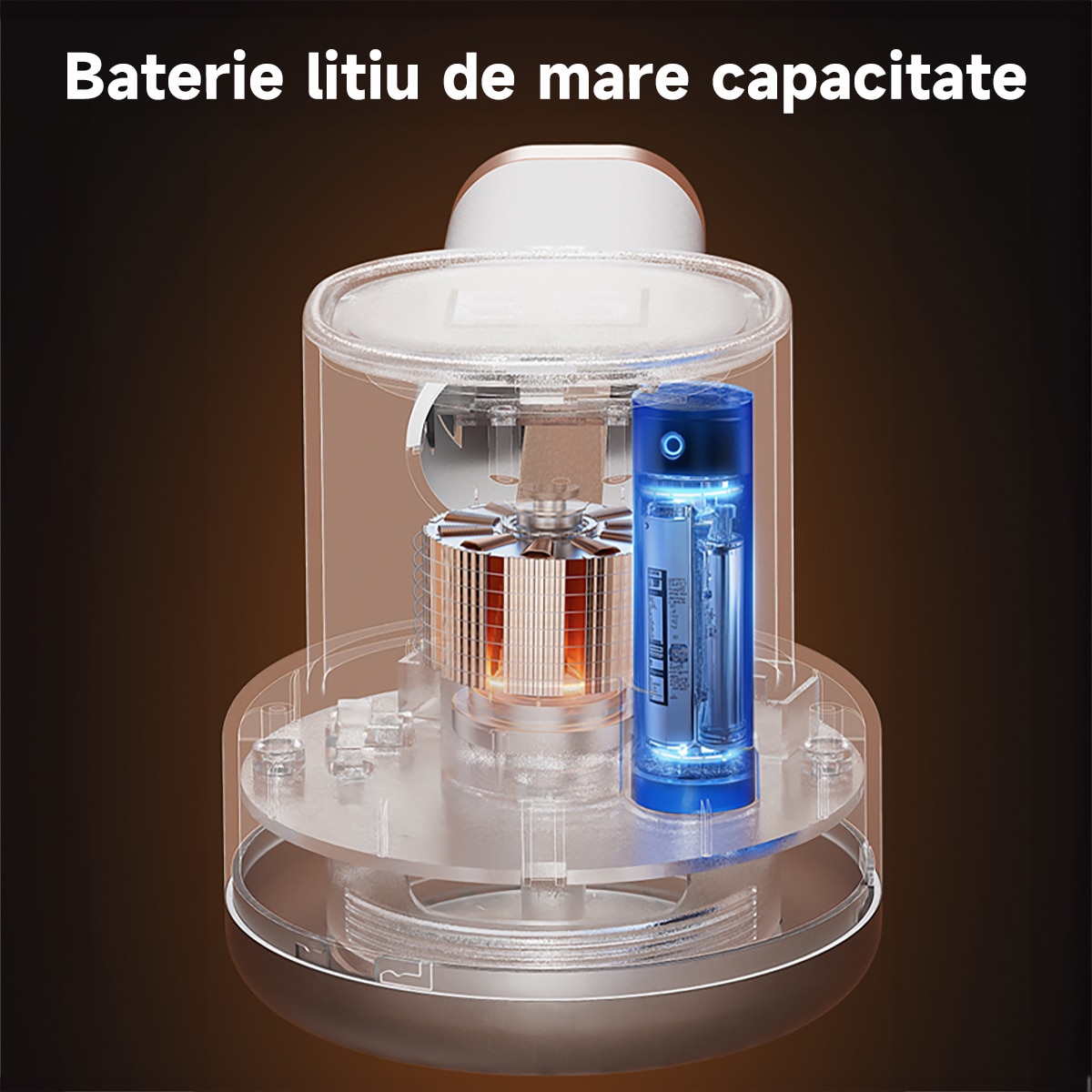 Aparat de curatat scame electric reincarcabil 8W, 60 minute autonomie, 3 trepte de viteza, 6 lame inox, afisaj digital, cu perie statica, pentru pulover, canapea, textil - USB incarcare