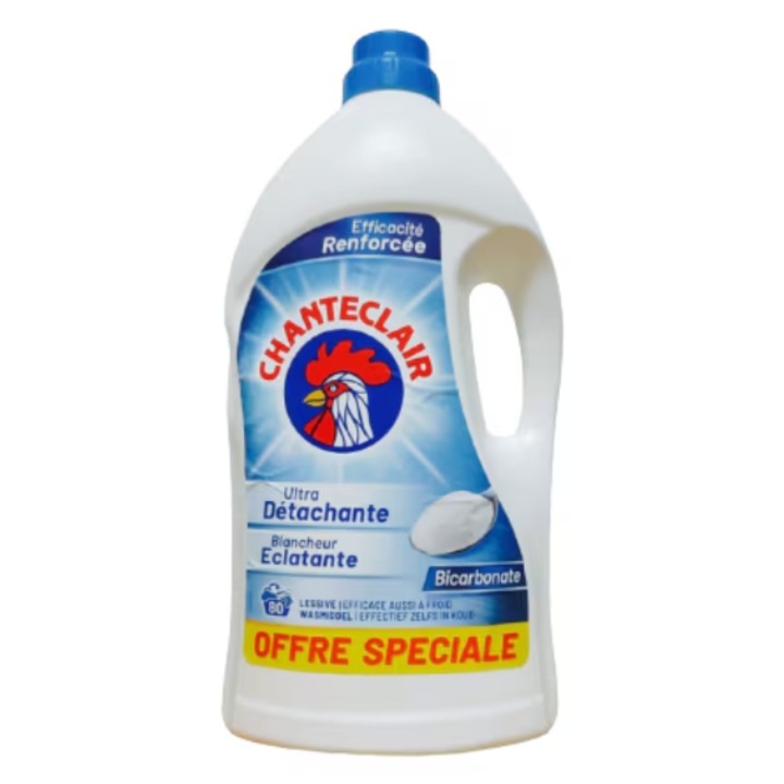 Detergent lichid cu bicarbonat Chanteclair, 80 spalari, 3,6 L