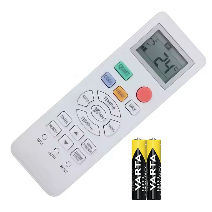 Telecomanda KNTECH®, pentru aparate de aer condiionat HAIER-BEKO modelele YR-HD01, YL-HD02, YL-HD04, YR-HD06, YL-HD013, YL-HA-0361, alba, baterii incluse