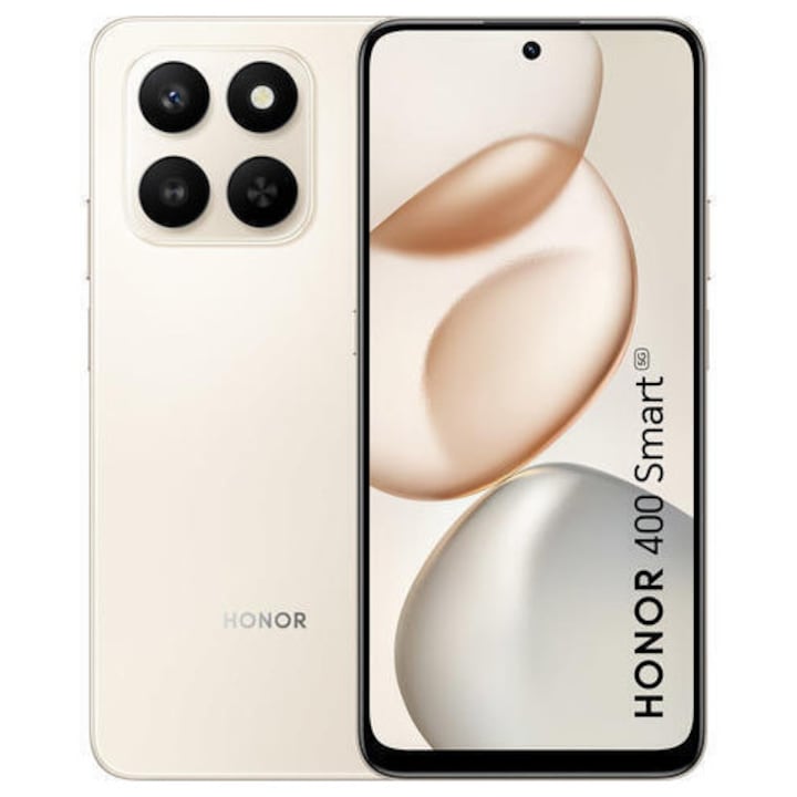Telefon mobil Honor 400 Smart, 5G, Dual SIM, 128GB, 6GB RAM, Desert Gold