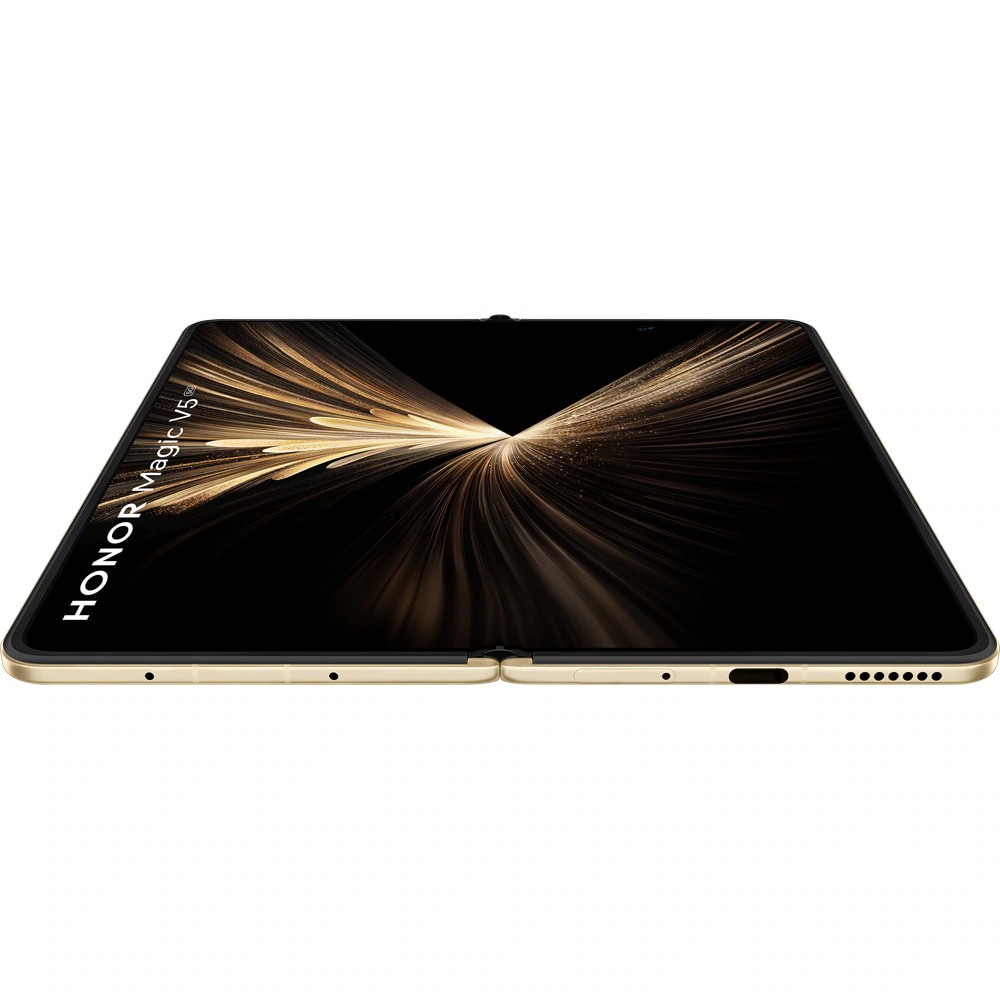 Telefon mobil HONOR Magic V5 5G, 512GB, 16GB RAM, Dual SIM, Ivory