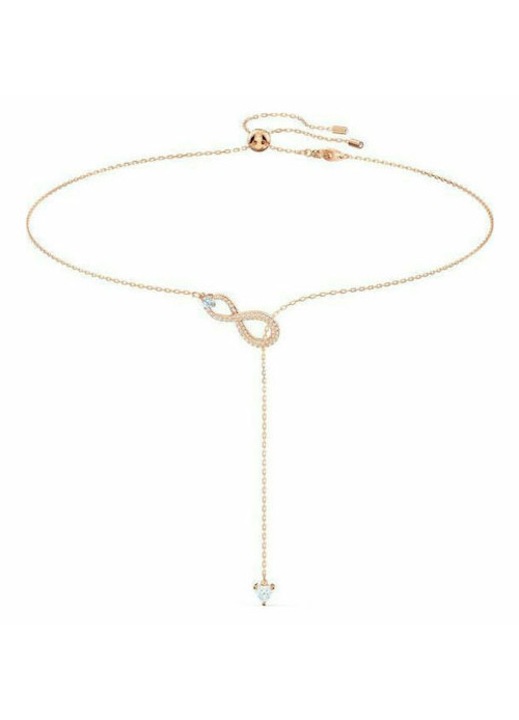 Colier Swarovski Infinity, argint, 48,5x34x7,5cm, placat cu aur