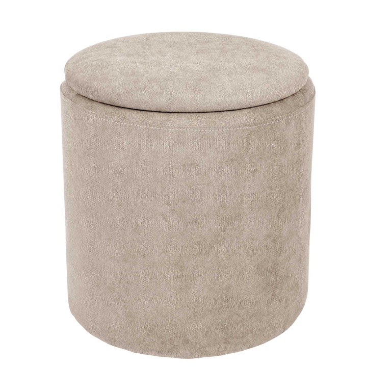 Taburet Nadia - stofa K08 - crem