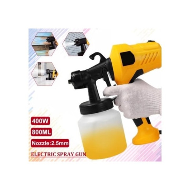 Електрически пистолет за боядисване 400w 800ml 2.5mm разглобяем