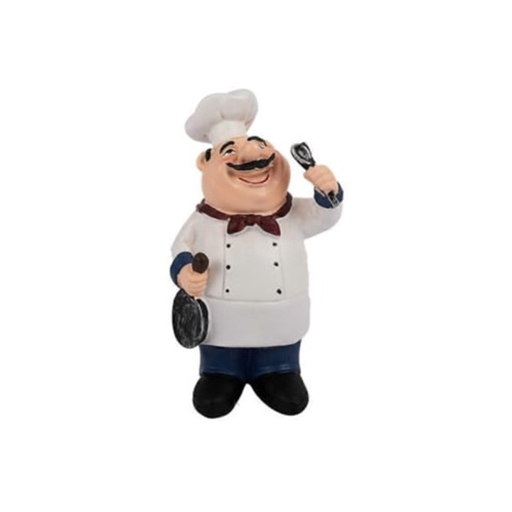 Figurine mini chef retro din rasina, accesorii decorative pentru bucatarie, restaurant, bar, cafea, set