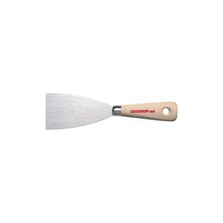 Spatula 60 mm, maner din lemn cu gaura, unelte de vopsit si tencuit