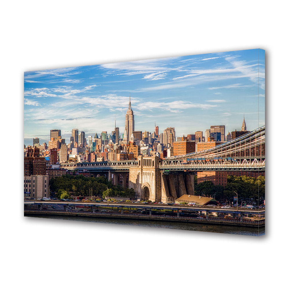 Tablou Canvas Luminos in intuneric VarioView LED Urban Orase Centrul New York ului, 30 x 45 cm