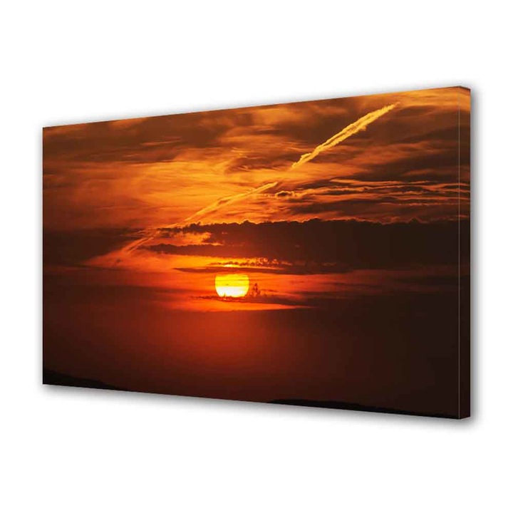 Tablou VarioView MoonLight Fosforescent Luminos in Intuneric Peisaje Soare epuizat 70 x 100 cm