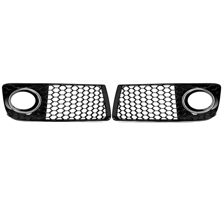 Audi TT MK2 2011-2014 ködlámpa rács, hálós design, közvetlen rögzítés, ABS, szett