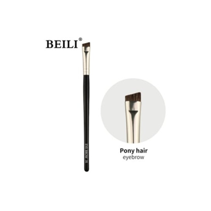 Set 100 pensule machiaj din par de capra negru, aplicatoare Aquaforge