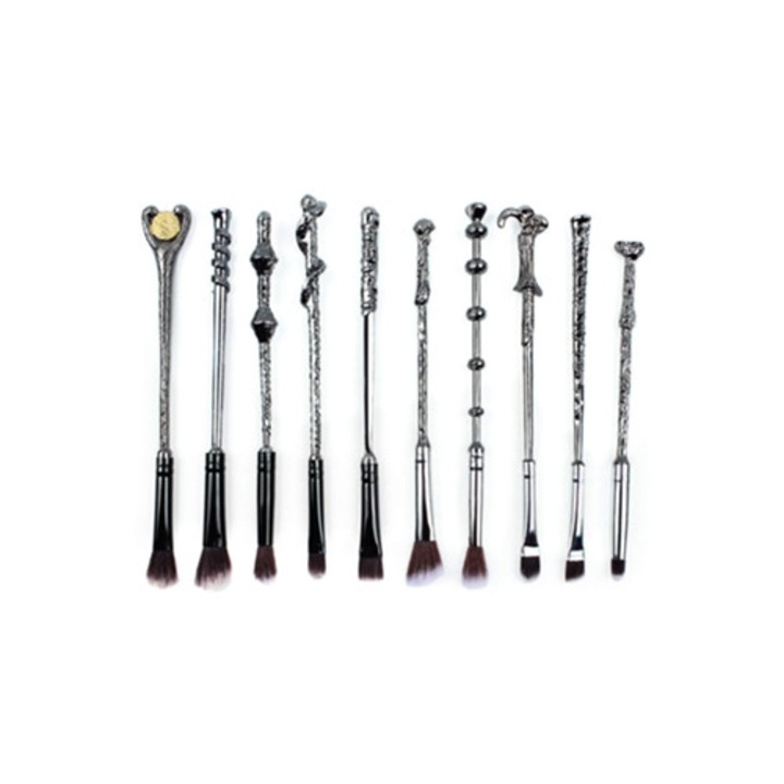 Set 5 Pensule Magice pentru Machiaj, Aplicatoare pentru Fard de Pleoape/Rimel/Buze