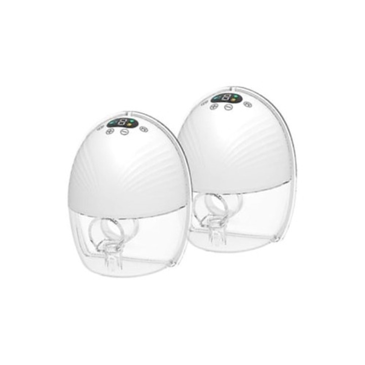 Hordozható elektromos mellszívók, fehér