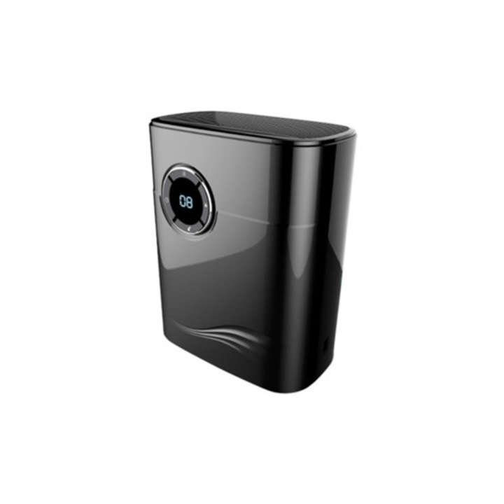 Hordozható 2 az 1-ben párátlanító légtisztítóval, 1200 ml, fekete