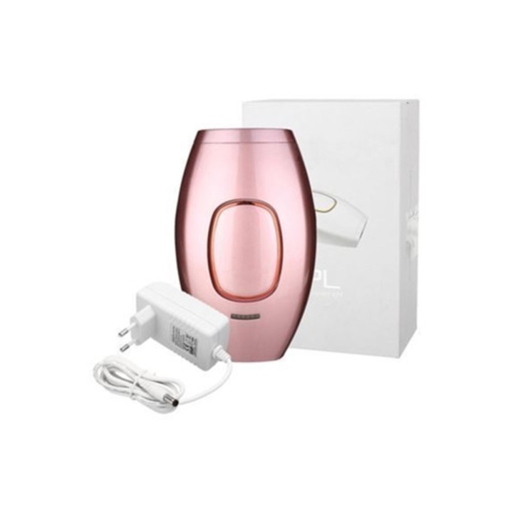 Epilator IPL3 prietenos cu pielea, pentru intregul corp, roz