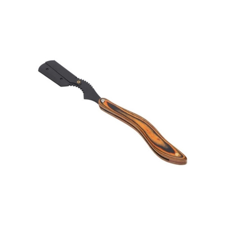 Brici pentru barbati, aparat de ras clasic, cu maner din lemn, pliabil