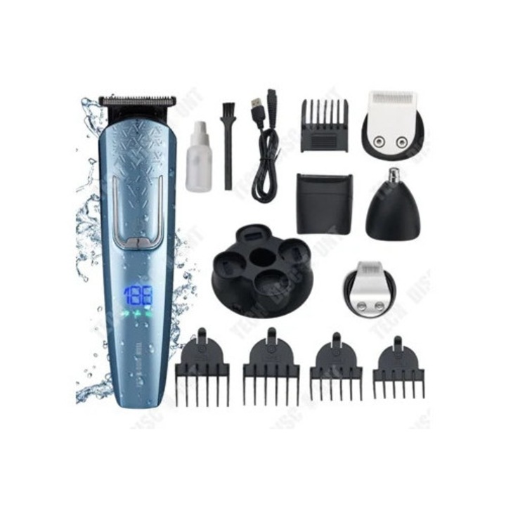 Aparat de ras electric multifunctional, 4 in 1, negru, set