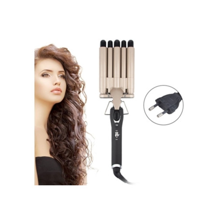 1,25 cm-es turmalin kerámia hajgöndörítő, gyors felmelegedés